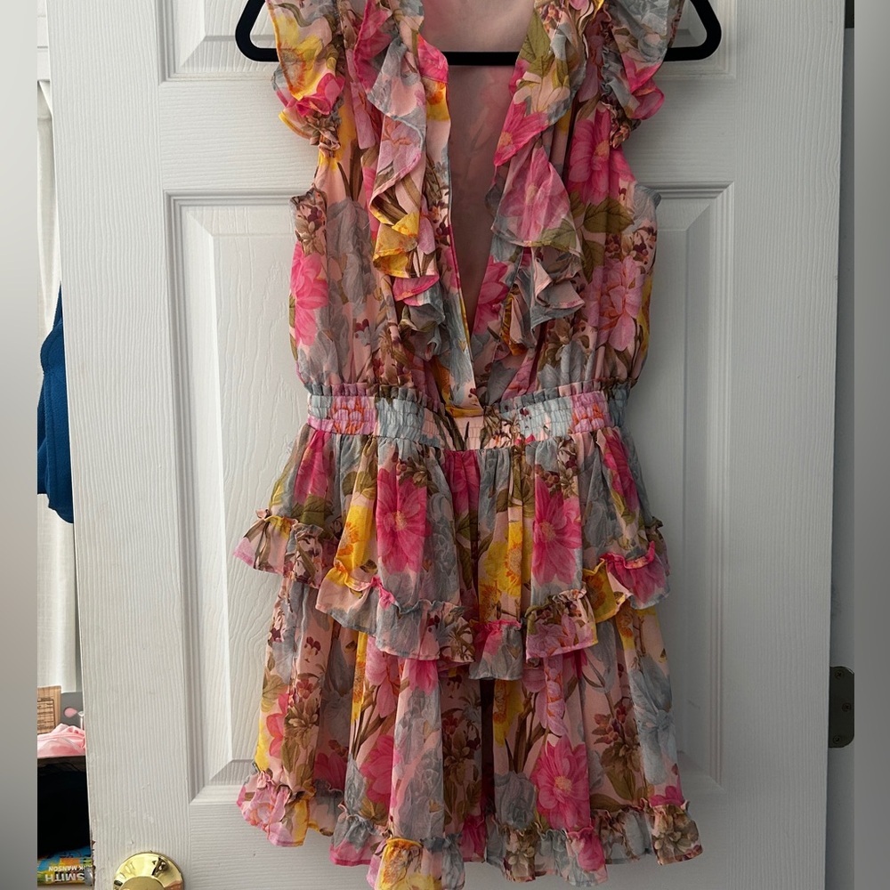 Spring Floral Ruffle Dress - Picture 5 of 7